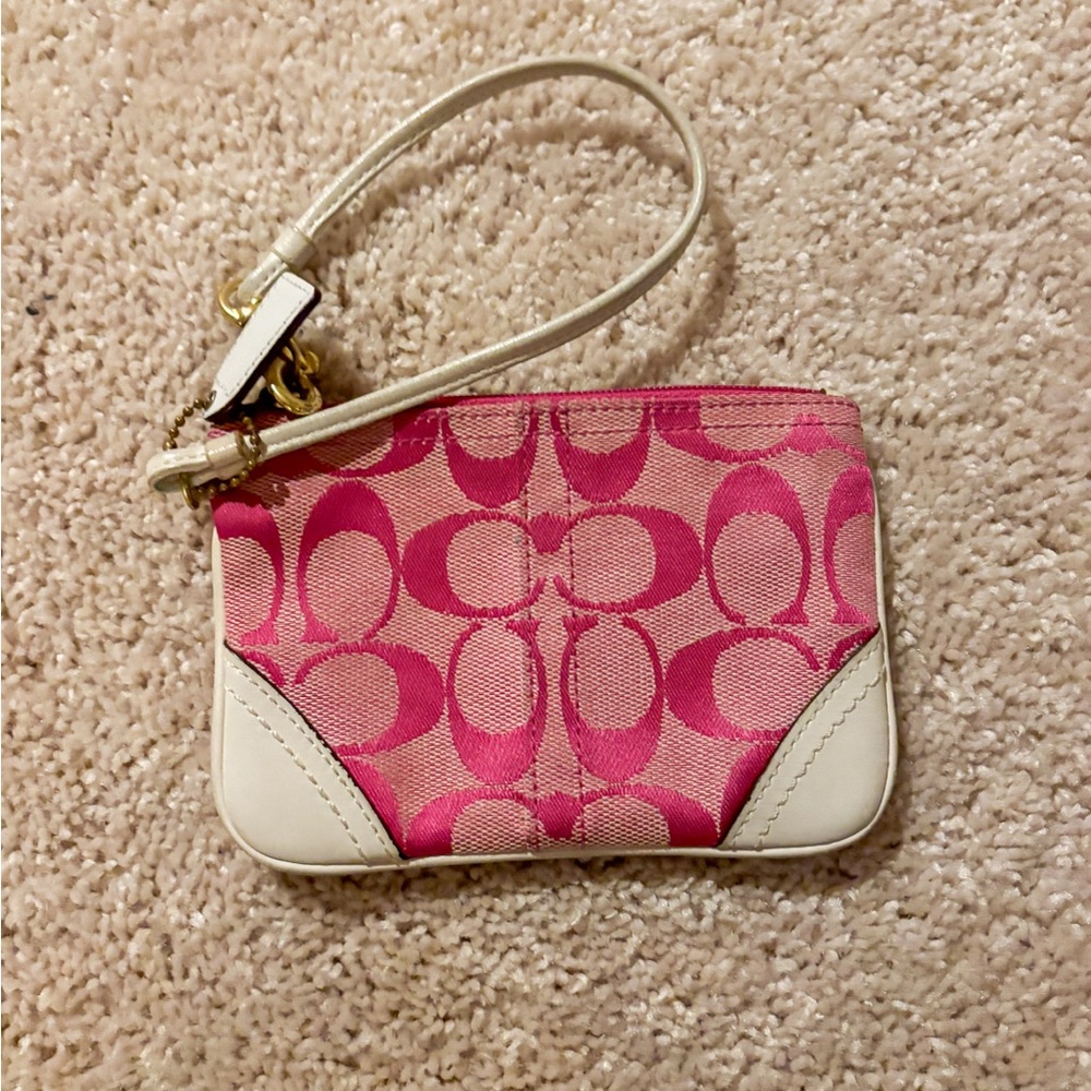 Coach Pink Wristlet